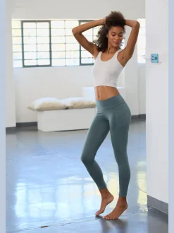 Leggings en coton avec deux poches pratiques élastiques