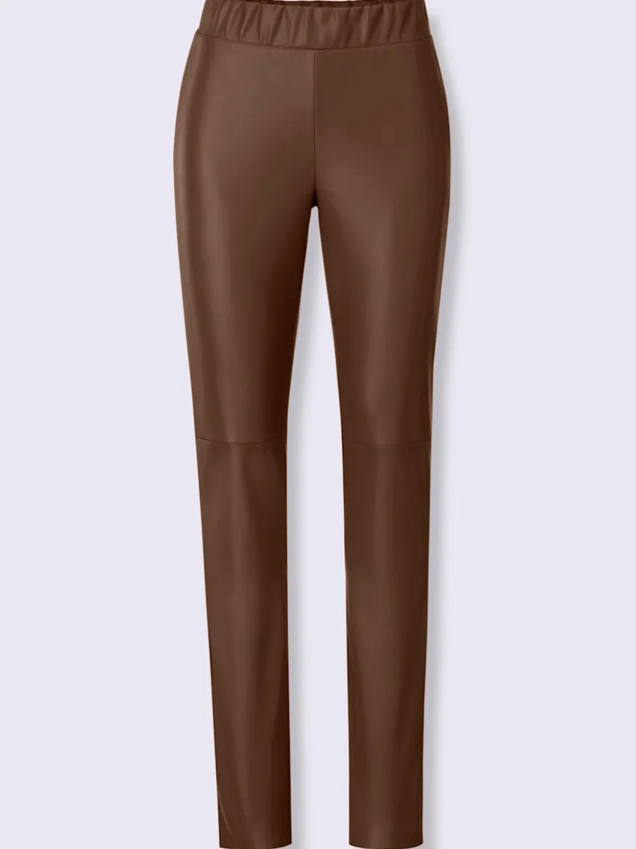 Leggings en synthétique avec coutures de séparation soignées