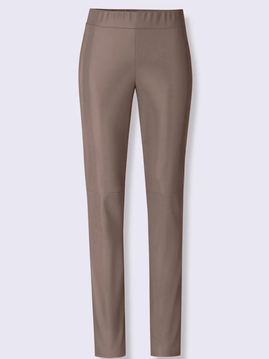 Leggings en synthétique avec coutures de séparation soignées