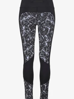 Legging sport très extensible avec motif moucheté et ceinture élastique