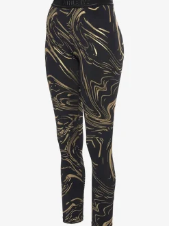 Leggings techniques au motif abstrait avec ceinture personnalisée