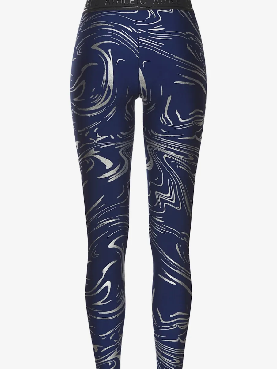 Leggings techniques au motif abstrait avec ceinture personnalisée