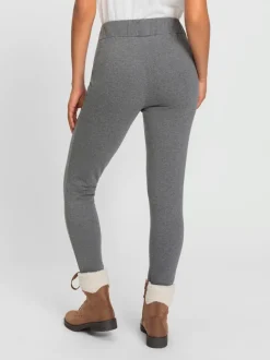 Leggings thermiques à ceinture élastique pour journées fraîches