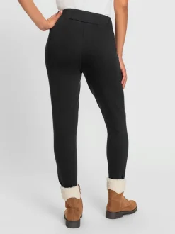Leggings thermiques à ceinture élastique pour journées fraîches