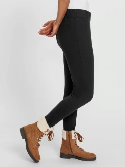 Leggings thermiques à ceinture élastique pour journées fraîches