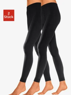 Leggings thermiques à taille haute en lot de 2