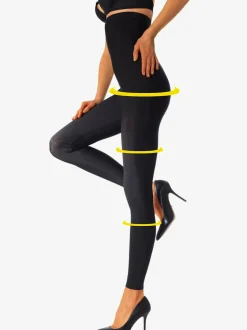 Legging taille haute à effet modelant et opaque