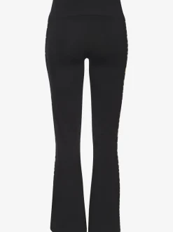 Legging évasé avec passepoil léopard latéral