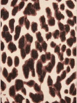 Legging évasé confortable avec imprimé léopard audacieux