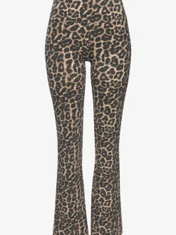 Legging évasé à l'imprimé léopard