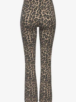 Legging évasé à l'imprimé léopard