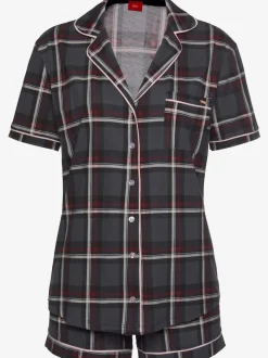 Élégant pyjama court avec motif sur toute la surface