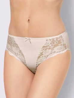 Lot de deux slips avec empiècements en dentelle transparents