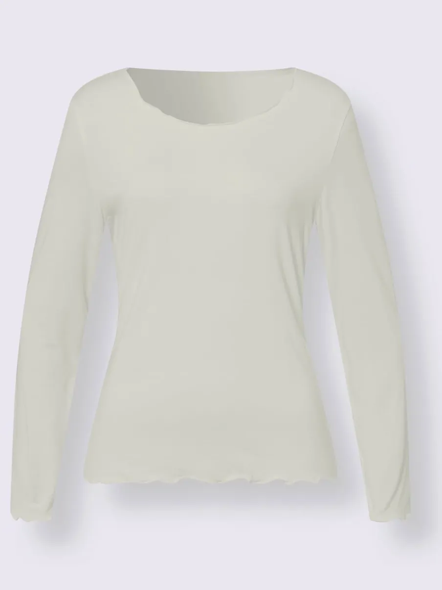 Lot de deux T-shirts légèrement cintrés en viscose douce