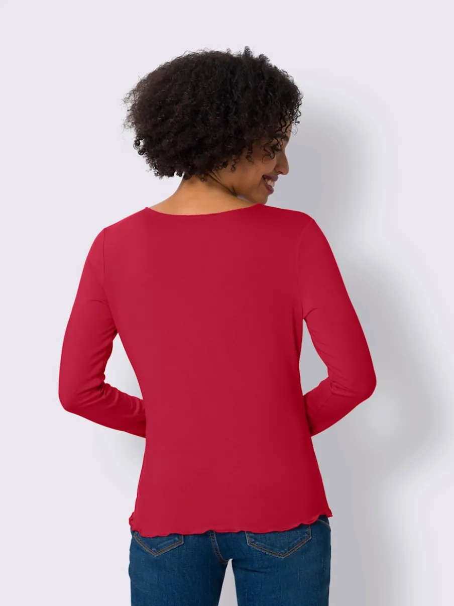 Lot de deux T-shirts légèrement cintrés en viscose douce