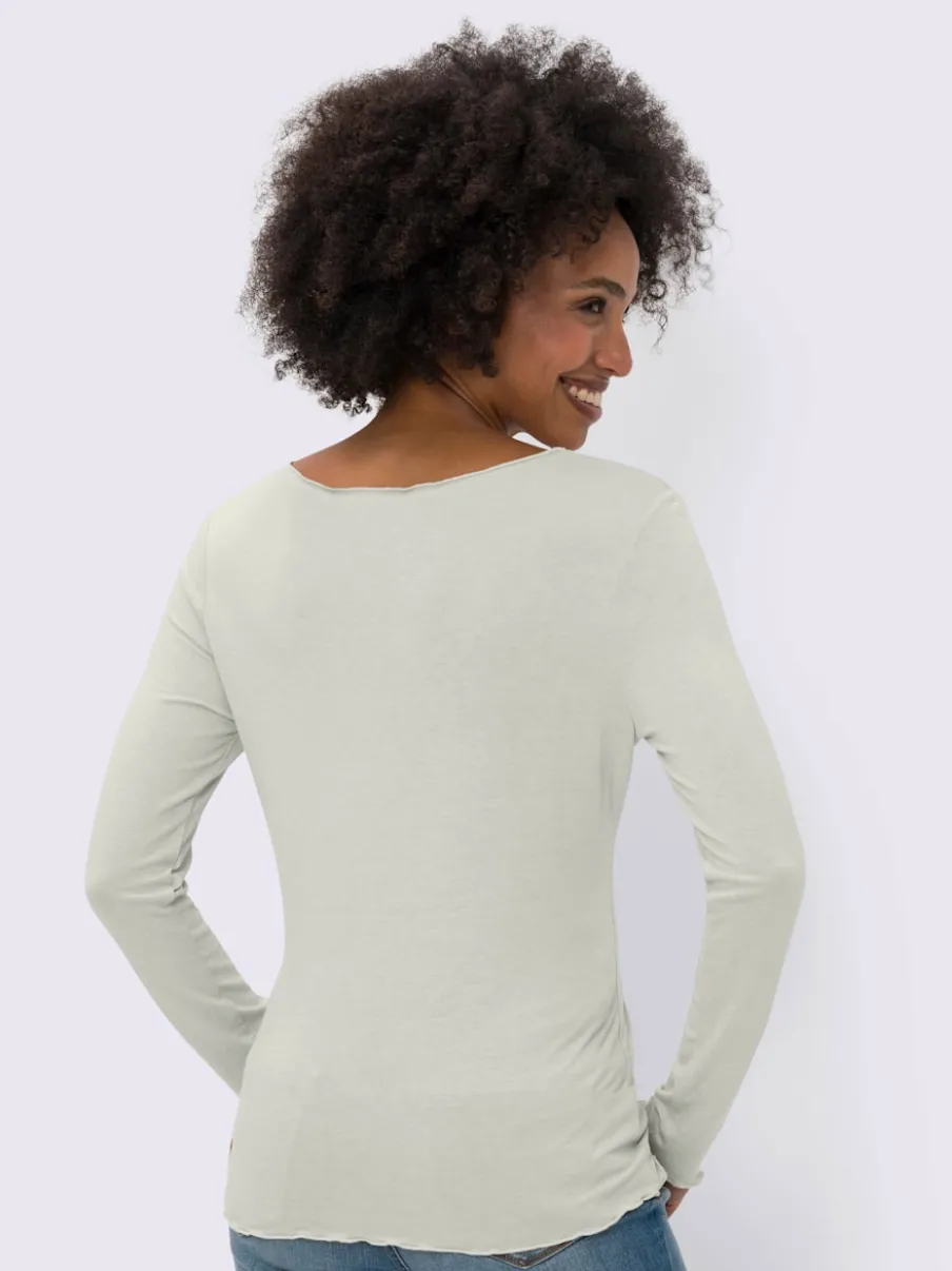 Lot de deux T-shirts légèrement cintrés en viscose douce