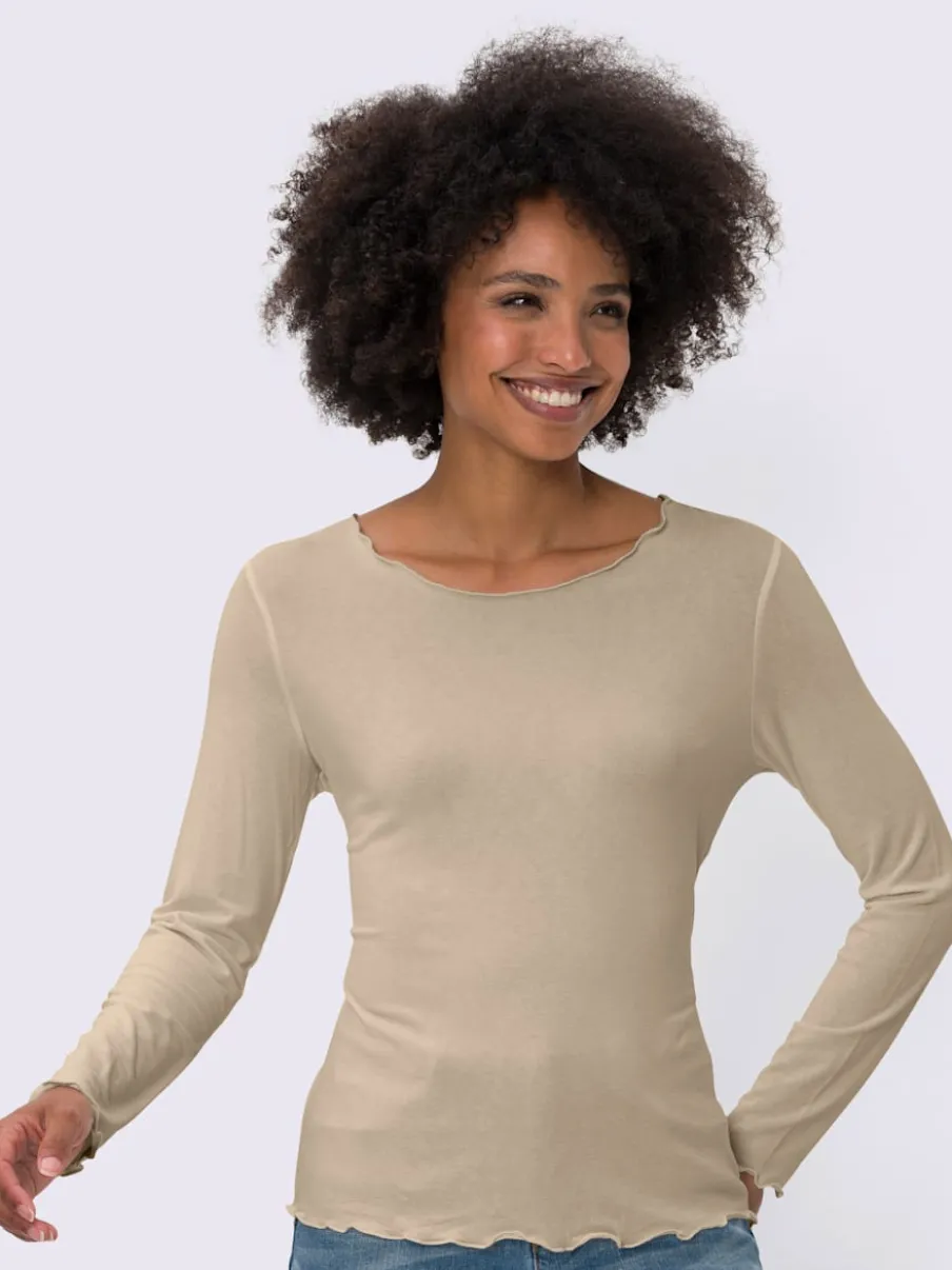 Lot de deux T-shirts légèrement cintrés en viscose douce