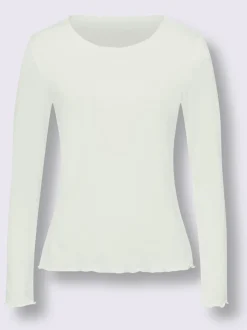 Lot de deux T-shirts légèrement cintrés en viscose douce