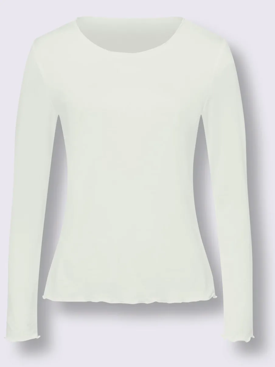 Lot de deux T-shirts légèrement cintrés en viscose douce