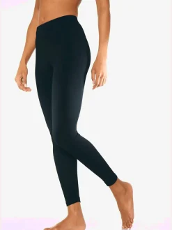 Lot de 2 leggings en coton doux avec élasticité