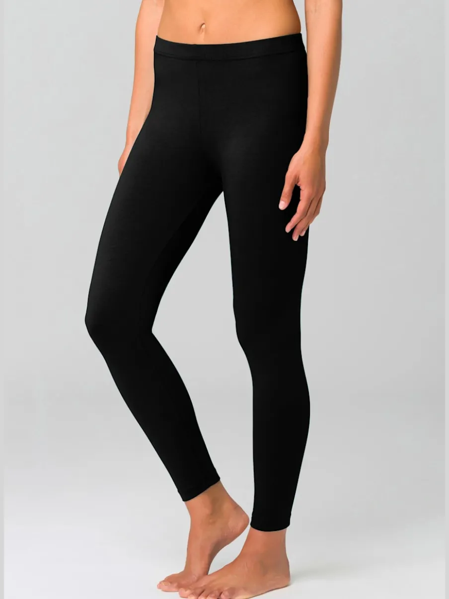 Lot de 2 leggings en coton doux avec élasticité