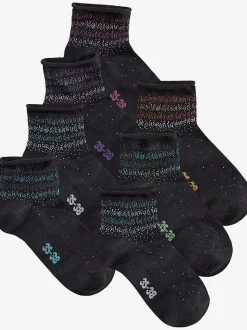 Lot de 7 paires de socquettes tendance pour femme h.i.s