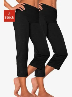 Lot de 2 pantalons basiques longueur 3/4 très confortables