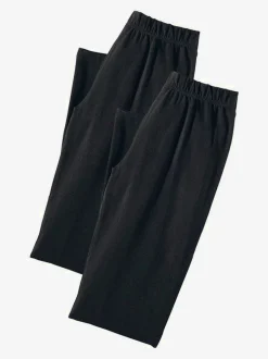 Lot de 2 pantalons basiques longueur 3/4 très confortables