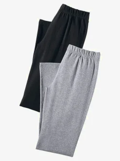 Lot de 2 pantalons basiques longueur 3/4 très confortables