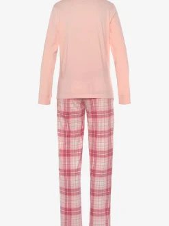 Lot de 2 pyjamas au motif fleuri et à carreaux