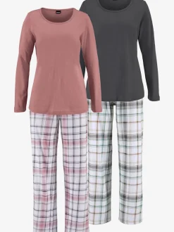Lot de 2 pyjamas à carreaux