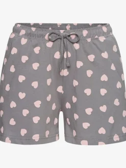 Lot de 2 pyjamas courts avec joli imprimé cœur
