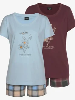 Lot de 2 pyjamas courts confortables