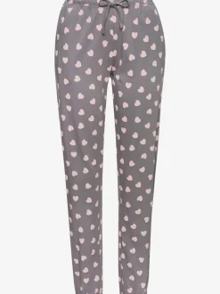 Lot de 2 pyjamas longs avec motif cœur