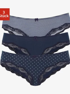 Lot de 3 slips bikini lascana