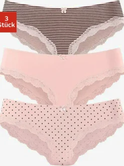 Lot de 3 slips bikini lascana