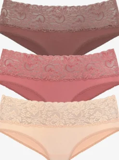 Lot de 3 slips en dentelle vivance