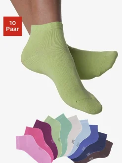 Lot de 10 socquettes dans différentes gammes de couleurs