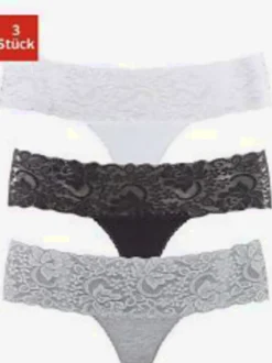 Lot de 3 strings en dentelle vivance
