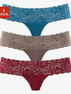 Lot de 3 strings en dentelle vivance