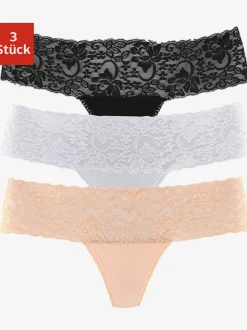 Lot de 3 strings en dentelle vivance