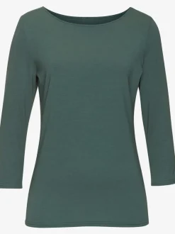 Lot de 2 T-shirts Lascana avec encolure en U et manches 3/4