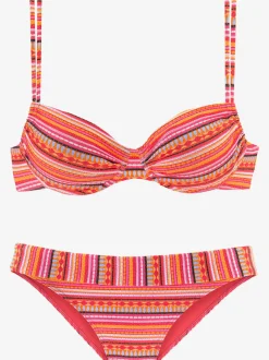 Maillot de bain à armatures avec bonnets amovibles et bretelles réglables