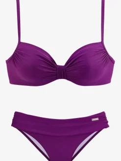 Maillot de bain à armatures avec fronces et bretelles réglables