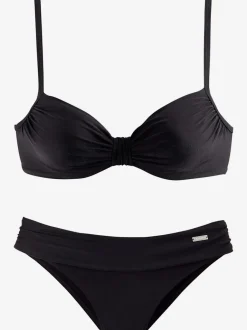 Maillot de bain à armatures avec fronces et bretelles réglables