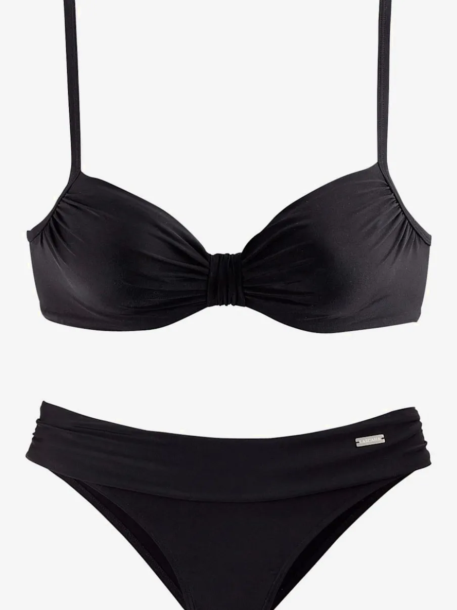 Maillot de bain à armatures avec fronces et bretelles réglables