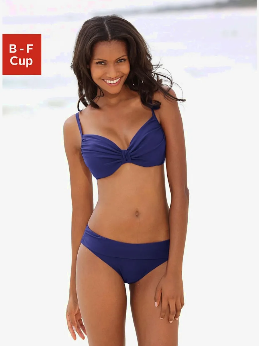 Maillot de bain à armatures avec fronces et bretelles réglables