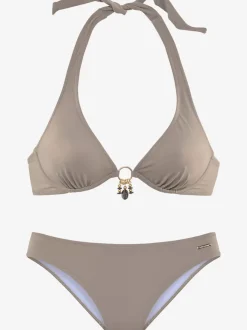 Maillot de bain à armatures avec tour de cou