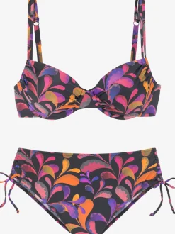 Maillot de bain à armatures avec motifs floraux élégants