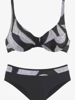 Maillot de bain à armatures avec bretelles réglables et largeurs côtés
